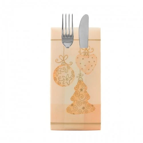 Sovie HOME Besteckserviette Trixi In Braun-Blau Aus Linclass® Airlaid 40 X 40 Cm, 12 Stück - Bestecktasche Weihnachten 5 Sovie HOME Besteckserviette Trixi In Braun-Blau Aus Linclass® Airlaid 40 X 40 Cm, 12 Stück - Bestecktasche Weihnachten – Bild 5