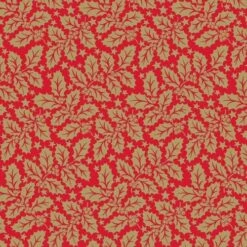 Mank Tischdecke Airlaid Michael In Rot, 80 X 80 Cm, 20 Stück - Mitteldecke Ilex-Zweige Weihnachten