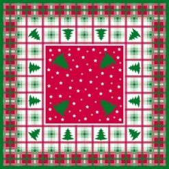 Sovie HORECA Tischdecke Klaus In Rot-Grün Aus Linclass® Airlaid 80 X 80 Cm, 20 Stück - Mitteldecke Weihnachten -Weihnachten Schmücken Geschäft eeefca10 0aea 421c 99cb c453143a50cc