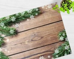 Tischsets | Platzsets – Weihnachten - Tannenzweige Aufsichtig - 12 Stück Aus Premium Papier - Die Besondere Tischdekoration Für Die Weihnachtszeit -Weihnachten Schmücken Geschäft f7449353 4f1d 4705 941f d8aea6d3ff25