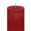 Stumpenkerze Rustic Weihnachtsrot 15 X Ø 6 Cm, Kerze In Premium Qualität, Durchgefärbte Kerze Für Hochzeit, Deko, Weihnachten, Adventskranz